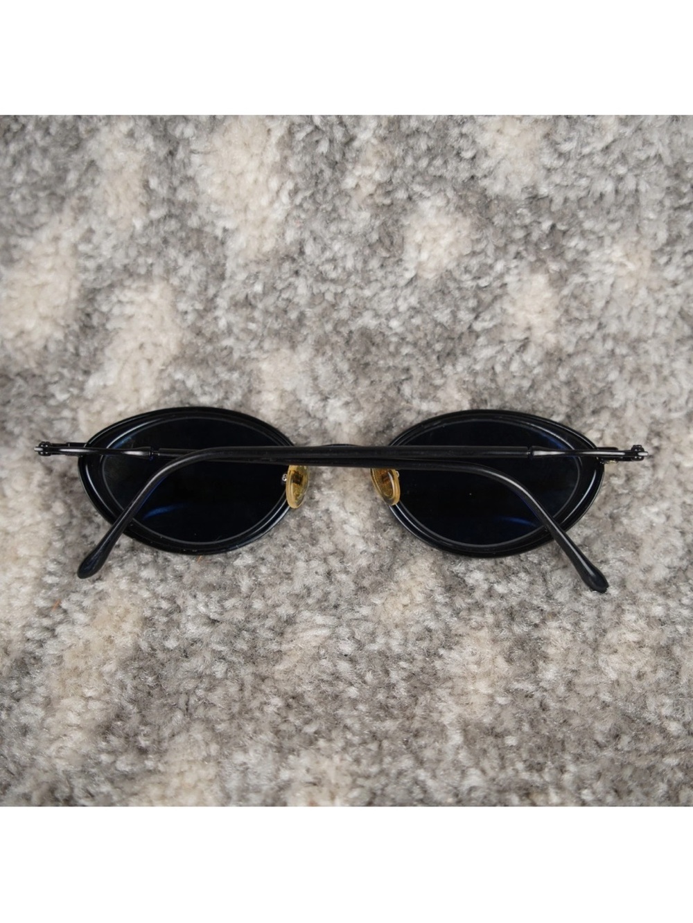Maui Jim Lanikai Gloss Black Polarized Oval Sunglasses MJ-128-02 W/ Case 45-22 - Picture 8 of 15